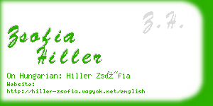 zsofia hiller business card